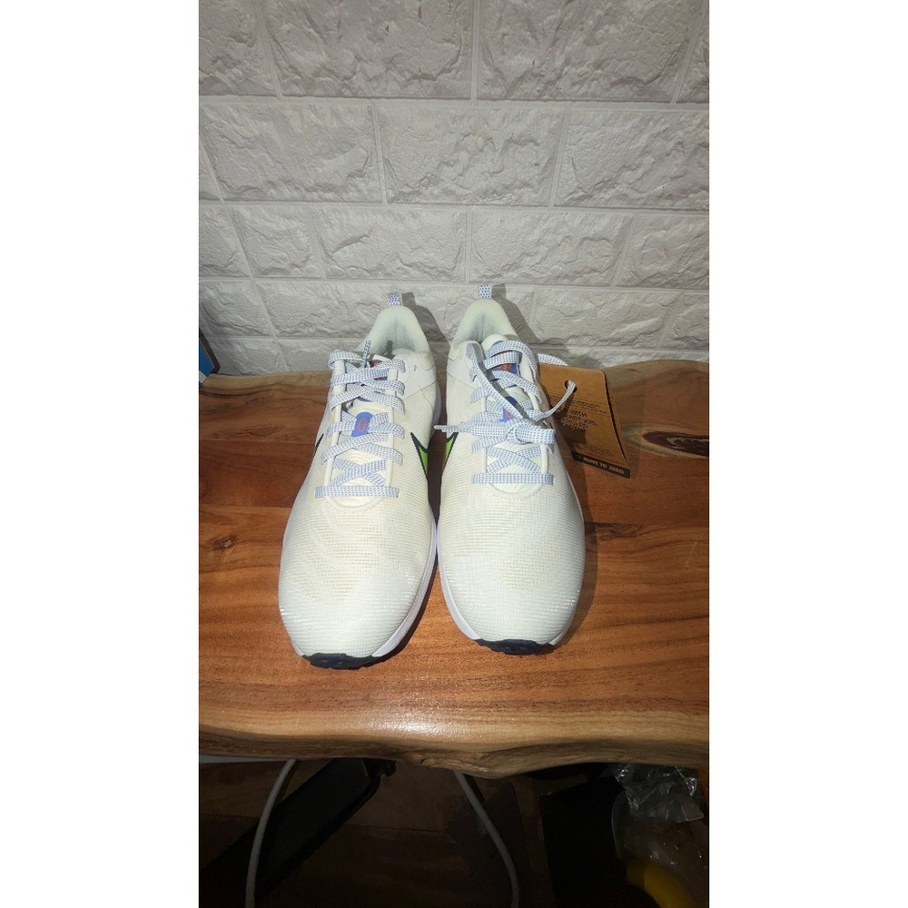 Nike‎ Women's Downshifter 12 Summit White Lime Blast Shoes Size 8.5 - DD9294-104